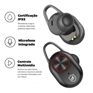 Fone Bluetooth Gorila Buds Acessório